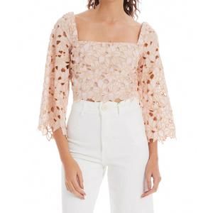 NEW ALLISON NEW YORK poppy crop top in pink